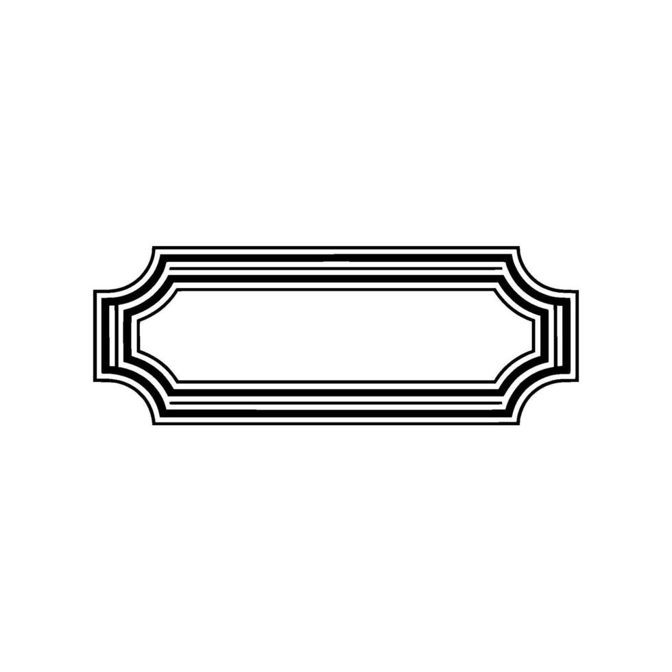 Elegant Deco Border, Minimalist vector