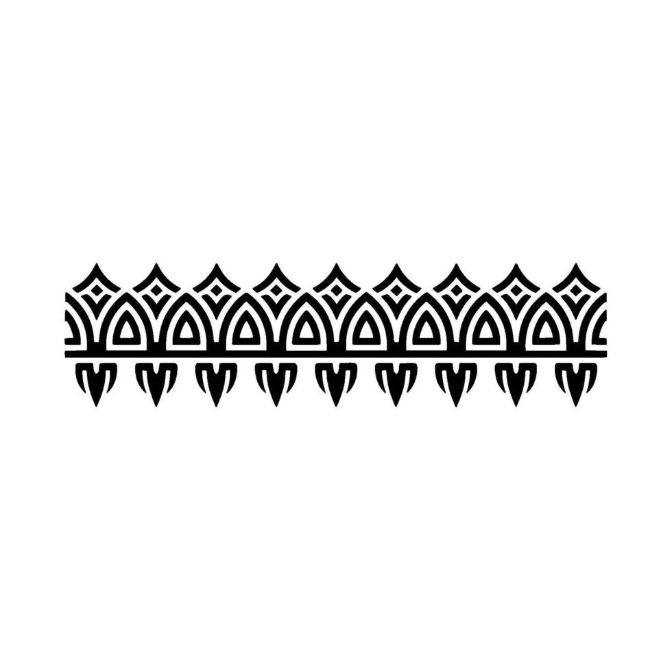Geometric Deco Border, Minimalist , Elegant Accent - Pattern vector