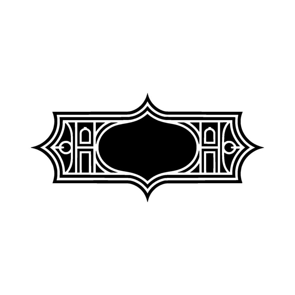 Art Deco Emblem, Geometric Ornamentation, Vintage vector