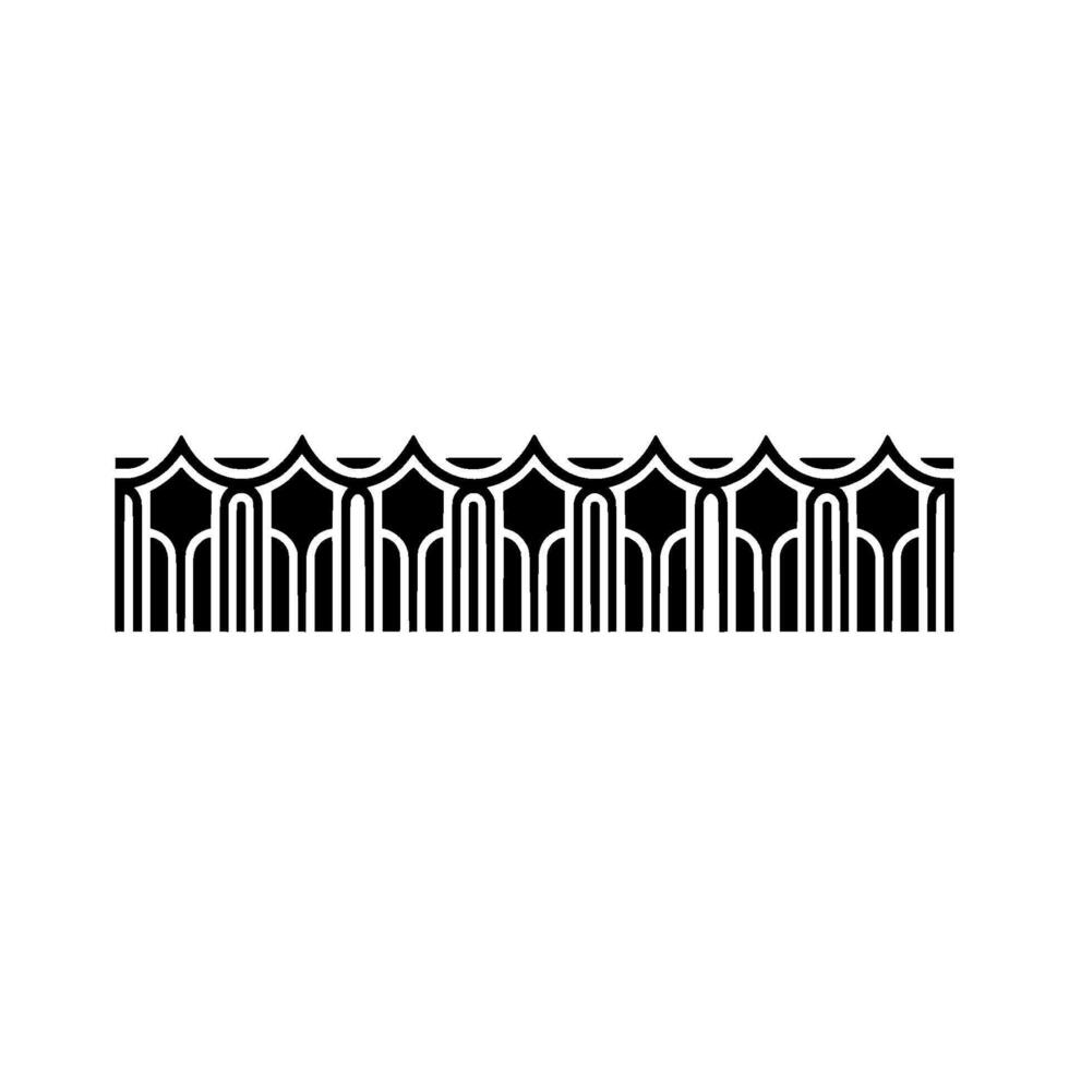 Art Deco Wave Border Geometric Ornamentation, Ornament vector
