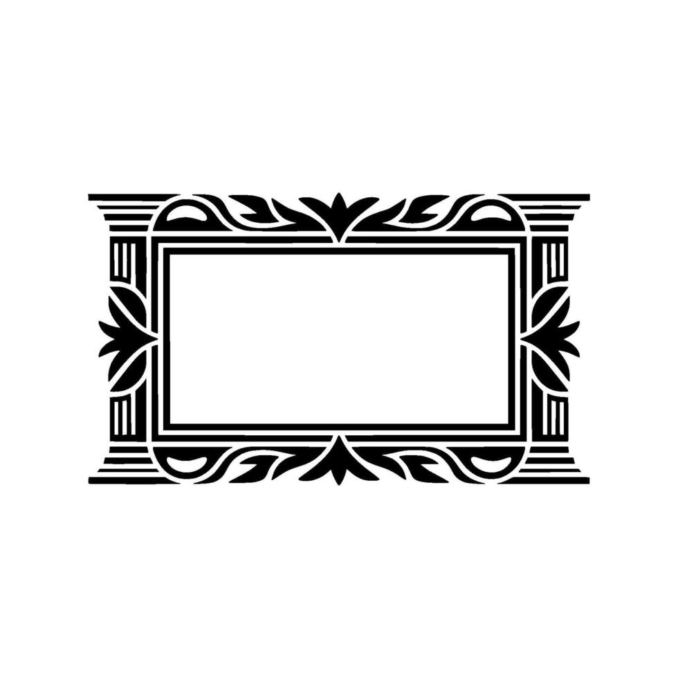 Art Deco Frame, Elegant Border, Geometric , Vintage Style, Ornamentation vector