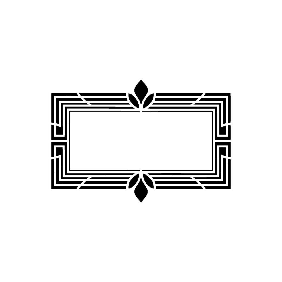 Art Deco Frame, Elegant Border, Vintage , Minimalist Ornamentation - Artdeco vector