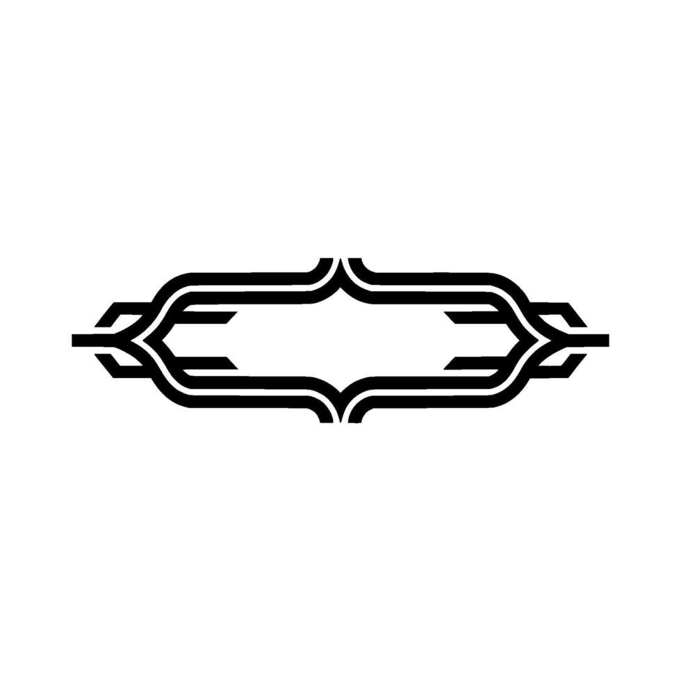 Art Deco Ornament, Geometric Border, Minimalist vector