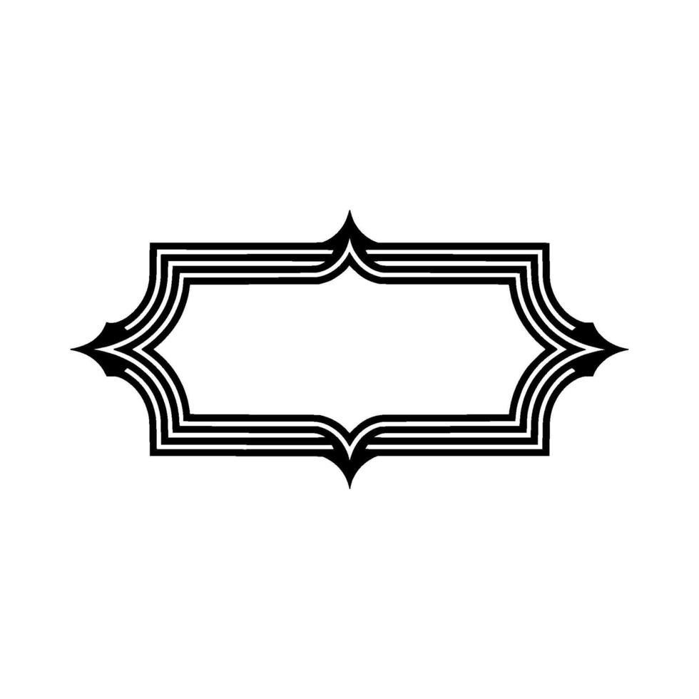 Geometric Deco Frame, Minimalist , Elegant Border - Shape vector