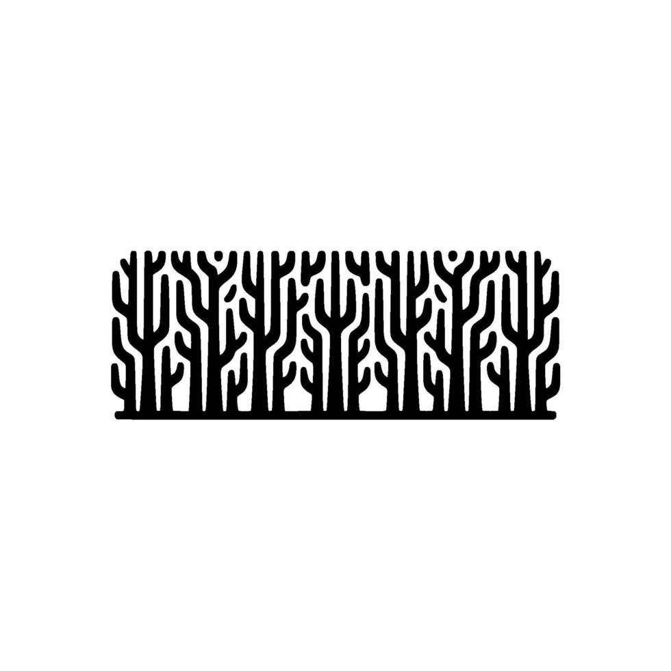 Minimalist Tree Branch Wall Decor Modern Geometric vector