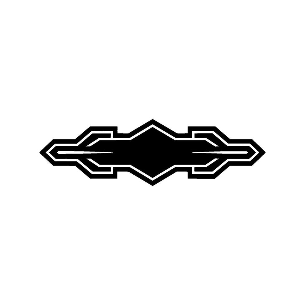 Geometric Arrowhead Emblem, Modern Minimalist, Outline vector