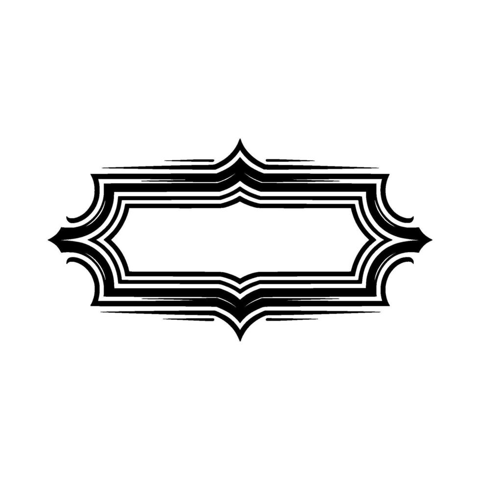 Geometric Deco Frame, Elegant Border - Ornament vector