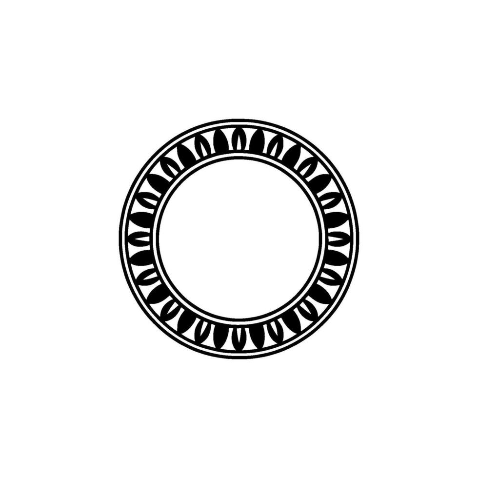 Stylized Circular Ornament, Minimalist, Circle vector
