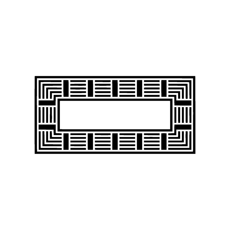 Geometric Deco Frame, Minimalist , Blank Space, Abstract vector