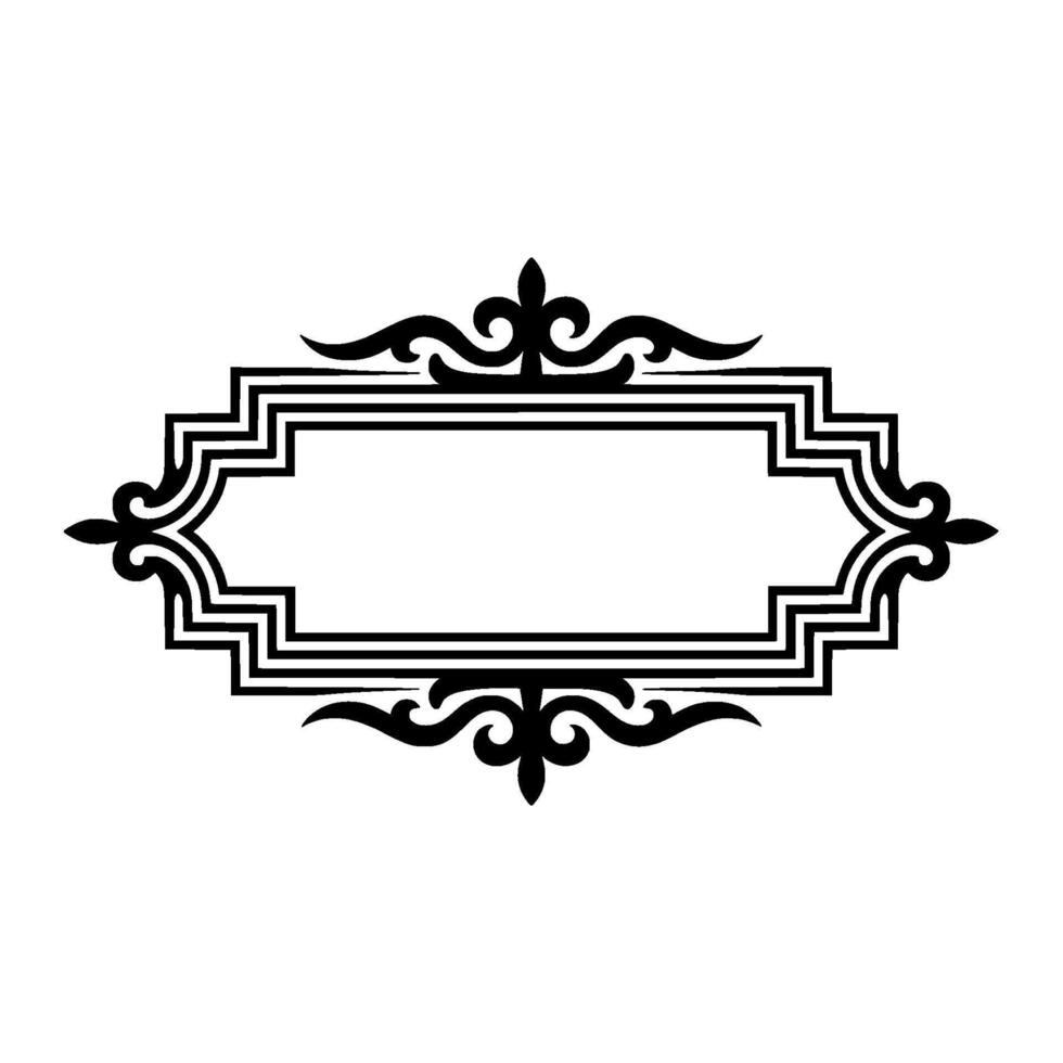 Elegant Ornamental Frame, Vintage Element vector