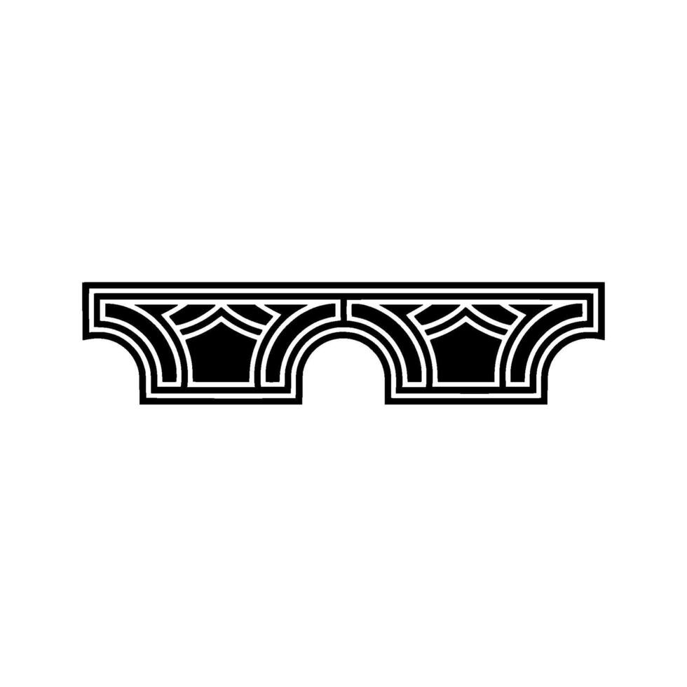 Geometric Archway, Minimalist , Modern Emblem, Outline vector