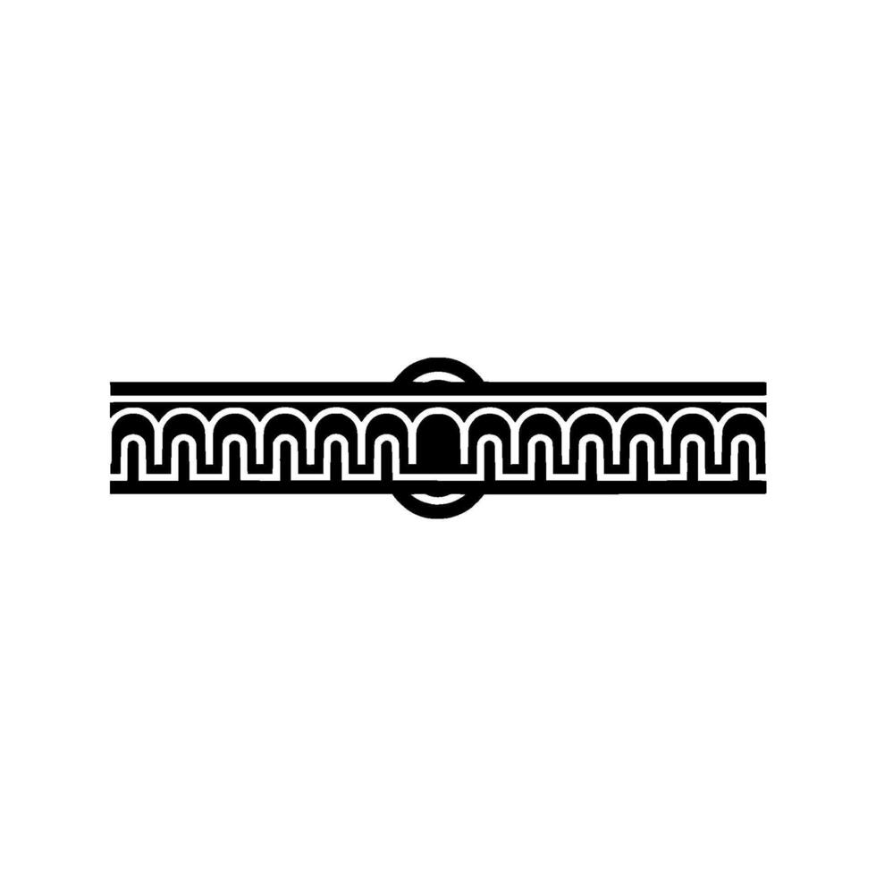 Geometric Deco Border, Minimalist , Elegant Accent, Line vector
