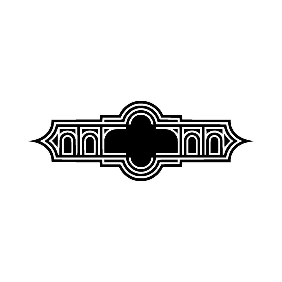 Art Deco Ornament, Geometric , Vintage Elegance, Frame vector