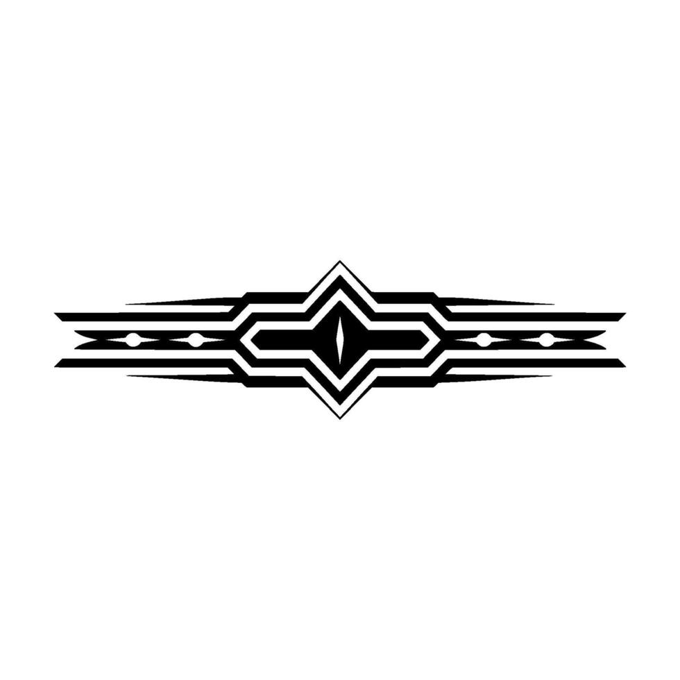 Geometric Tribal Emblem, Minimalist, Decorative vector
