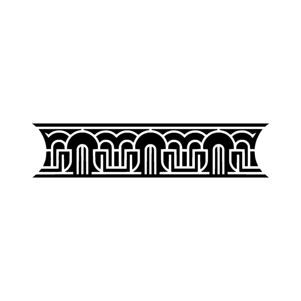Art Deco Border, Geometric Ornamentation, Vintage - Ornament vector