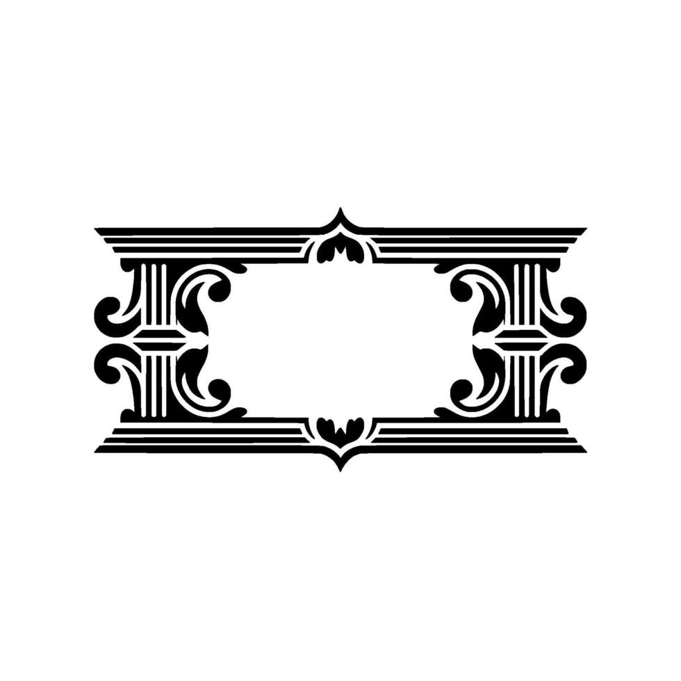 Elegant Deco Frame, Vintage Ornamentation, Art Deco vector