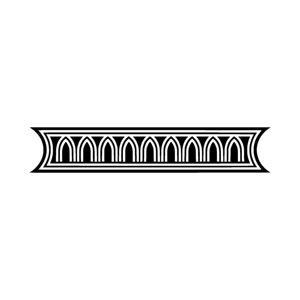 Art Deco Archway Border, Geometric , Minimalist Style, Pattern vector