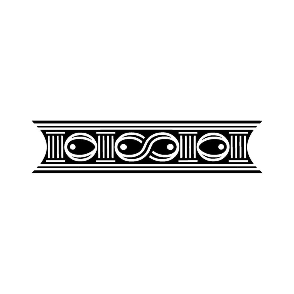 Art Deco Ornament Border, Geometric , Elegant Minimalism vector