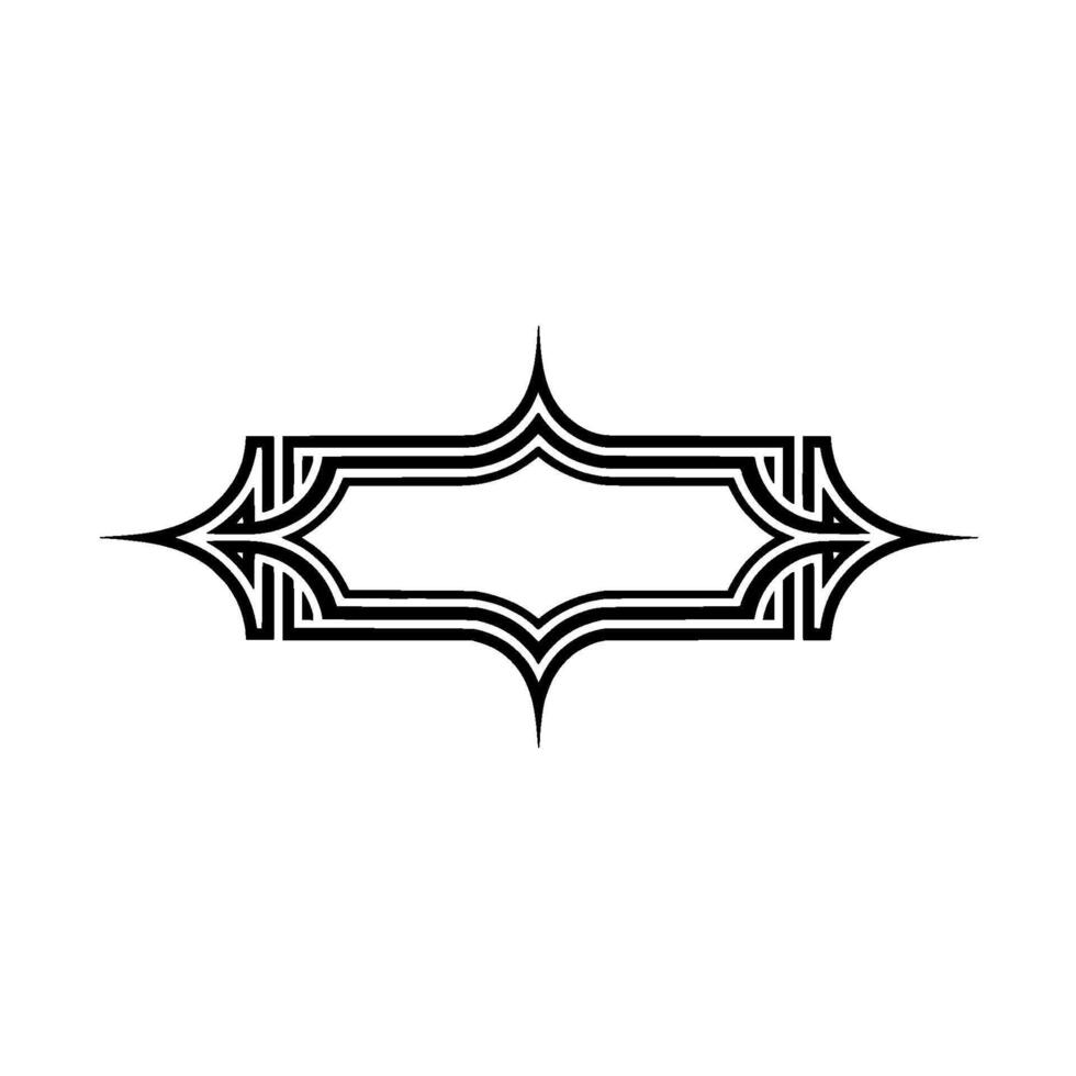 Art Deco Frame, Elegant Border, Geometric , Vintage Style, Ornament vector