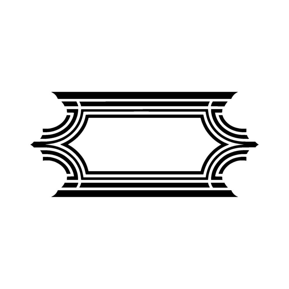 Geometric Frame, Art Deco Elegance, Minimalist, Minimalism vector