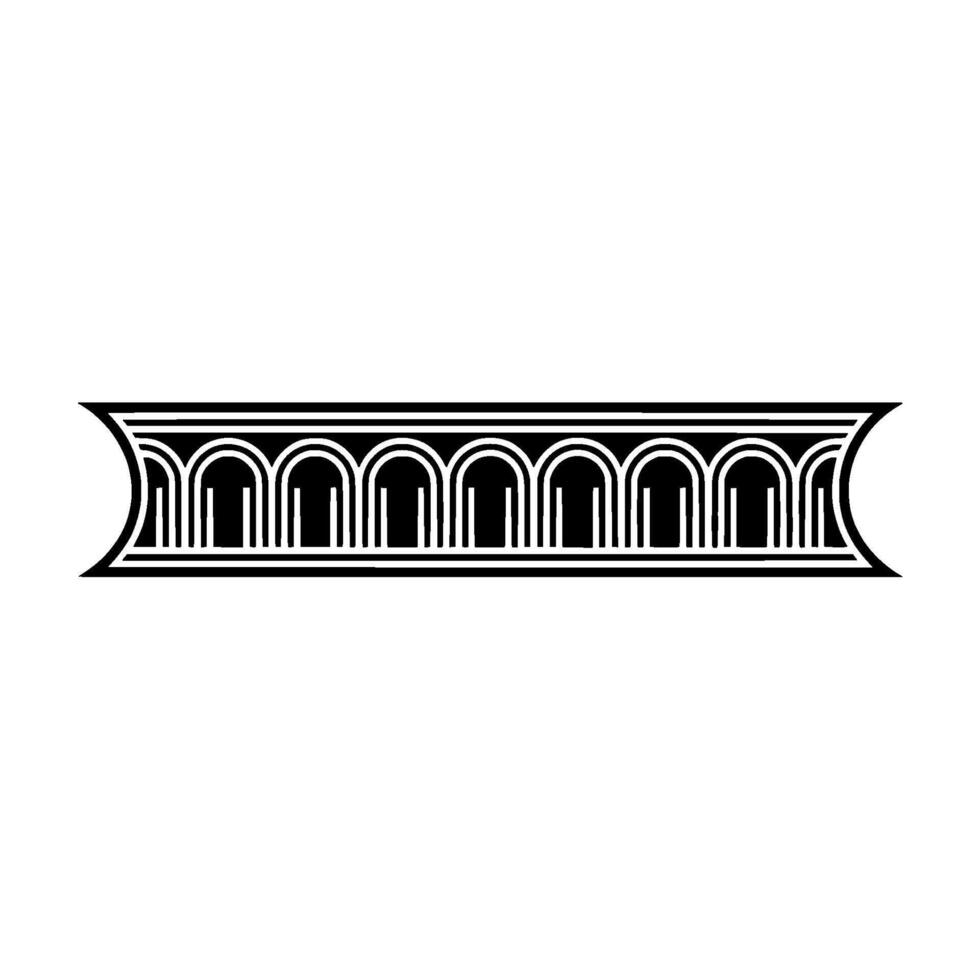 Art Deco Banding Ornament, Geometric, Stylized vector