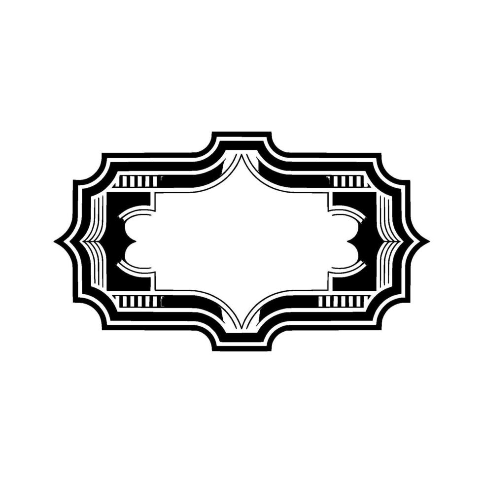 Art Deco Frame, Elegant Border, Minimalist, Artdeco vector
