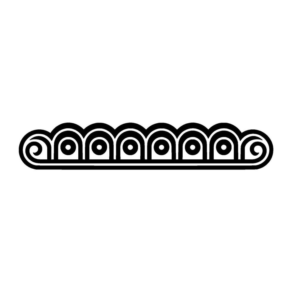 Abstract Wave Pattern, Minimalist , Geometric Ornament vector