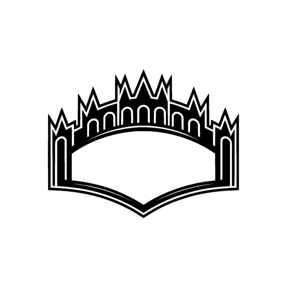 Geometric Crown Emblem, Minimalist , Modern vector