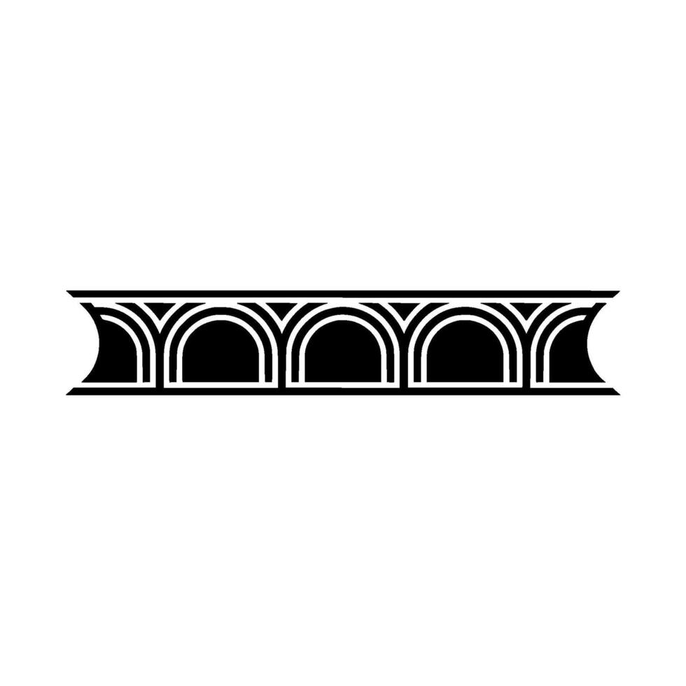 Art Deco Archway Border, Elegant Element - Ornament vector