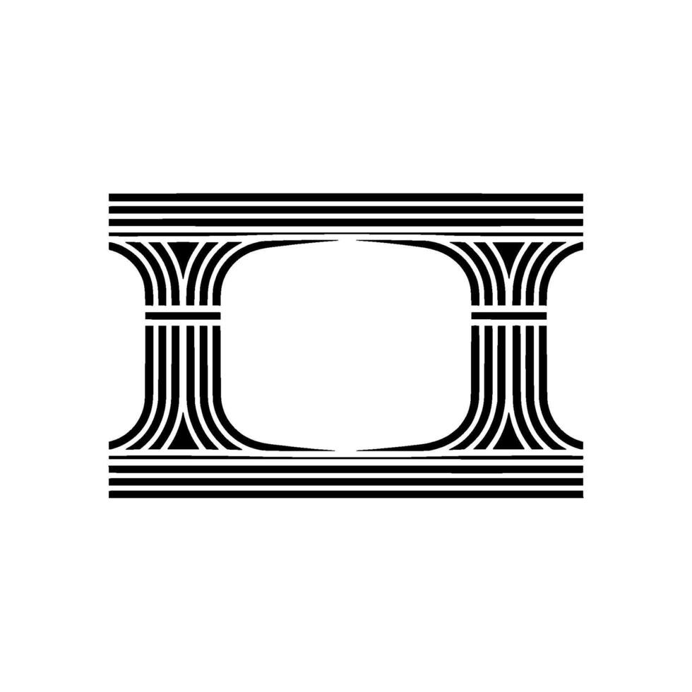 Geometric Deco Archway, Minimalist - Architecture vector