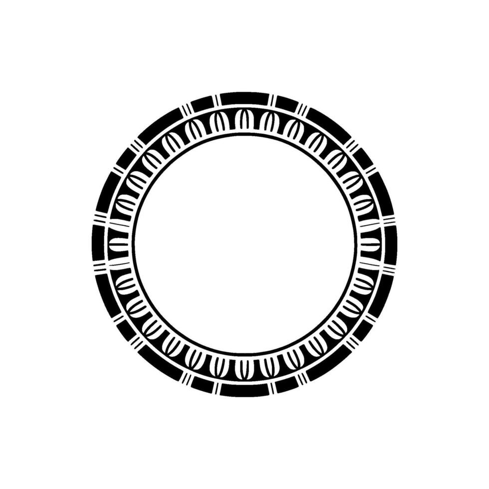 Geometric Frame, Ancient Motif, Minimalist vector