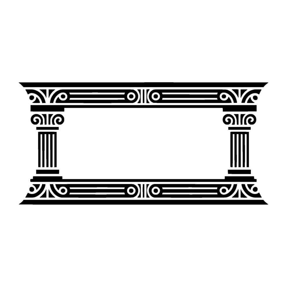 Classical Frame, Elegant Border, Architectural Detail vector