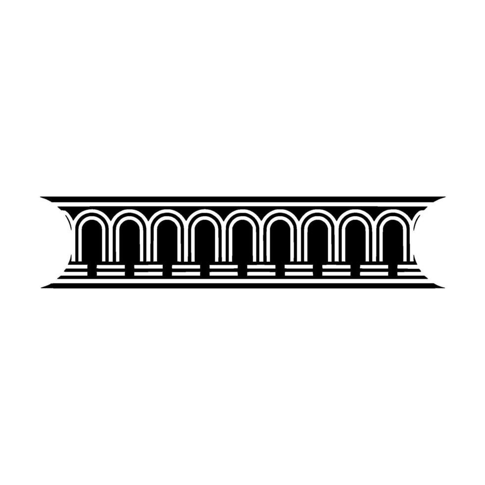 Art Deco Archway Border, Geometric , Elegant Ornamentation, Linear vector
