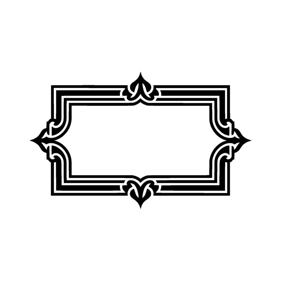 Intricate Art Deco Frame, Elegant Border vector