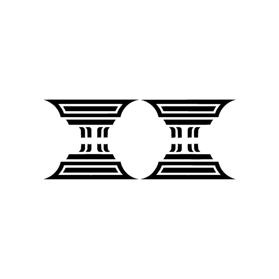 Geometric Pillars, Minimalist , Balanced Symmetry vector