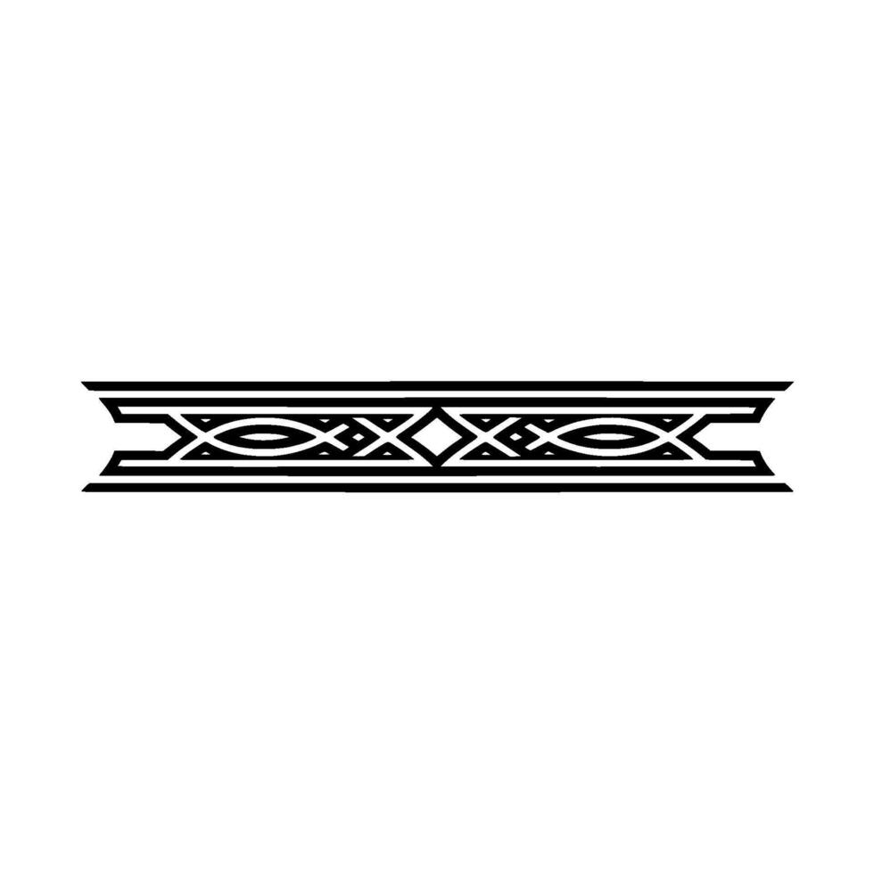 Geometric Deco Border, Minimalist, Ornament vector