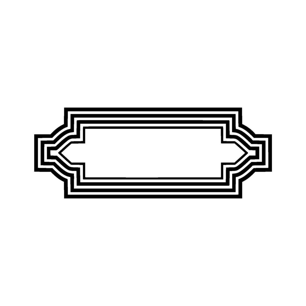 Elegant Layered Frame, Minimalist , Blank Space vector