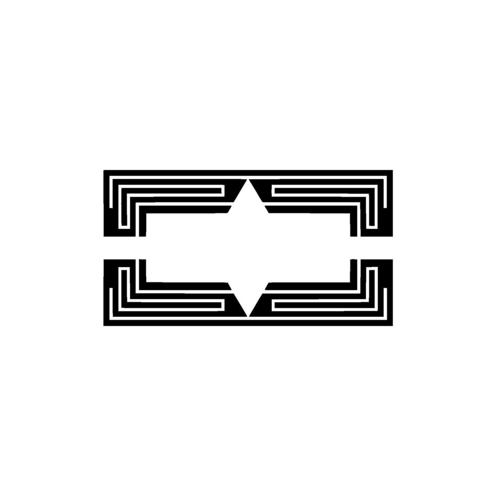 Geometric Deco Emblem, Minimalist , Abstract Pattern, Geometry vector