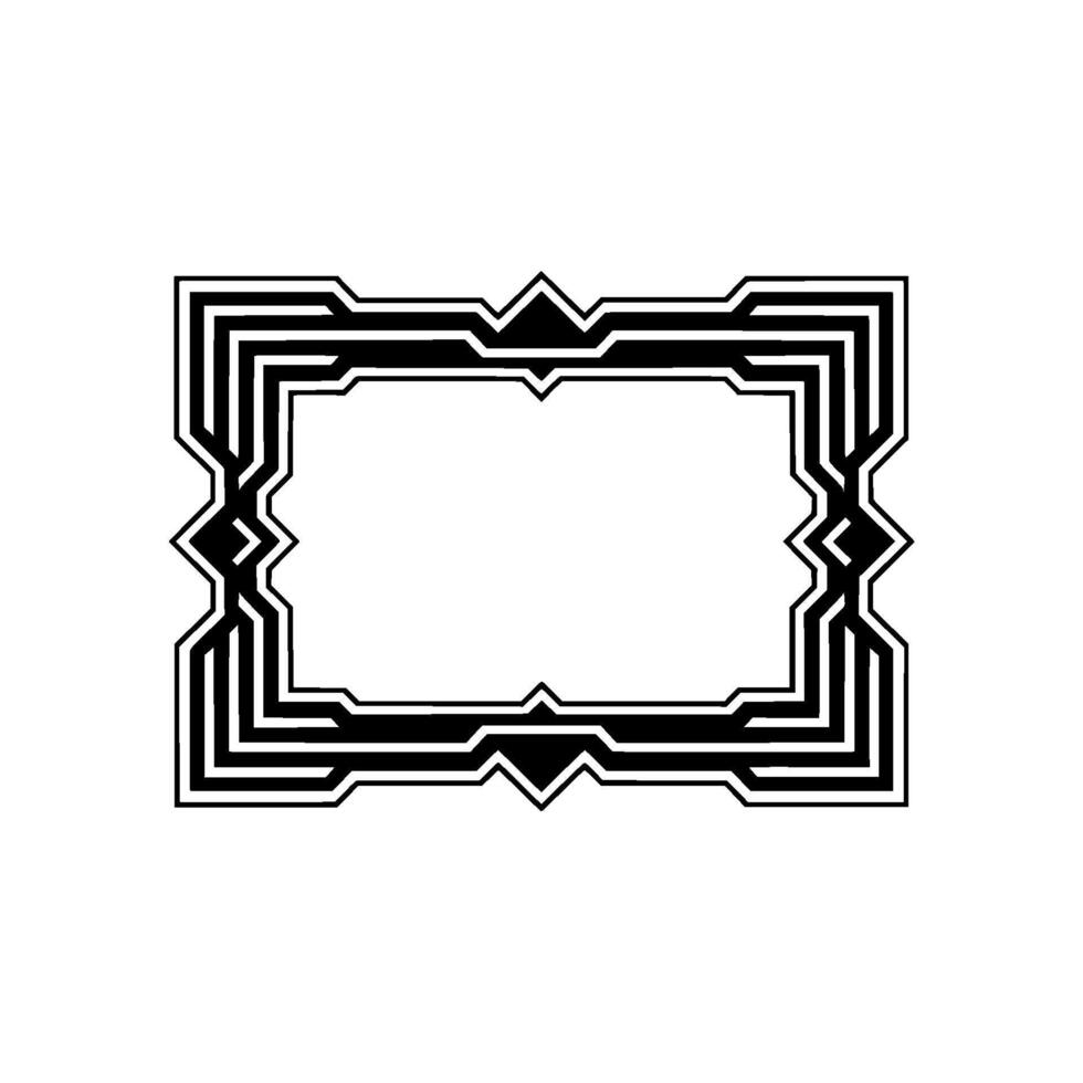 Art Deco Geometric Frame Elegant, Minimalist vector