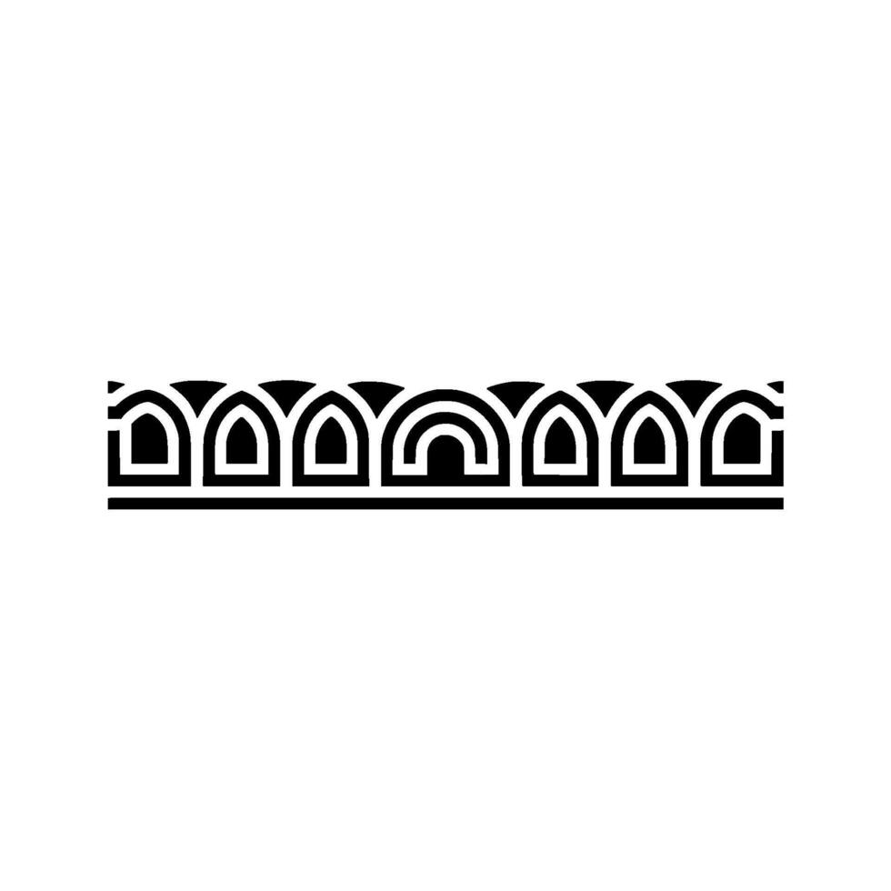Geometric Deco Border, Minimalist , Elegant Pattern, Line vector