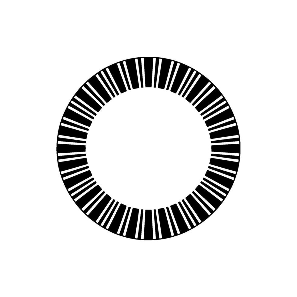 Minimalist Radial Stripe, Geometric Abstraction vector