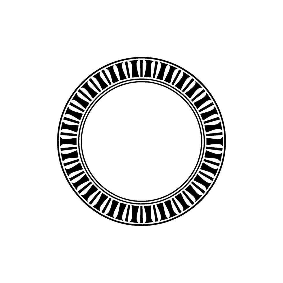 Minimalist Circular Frame, Geometric vector