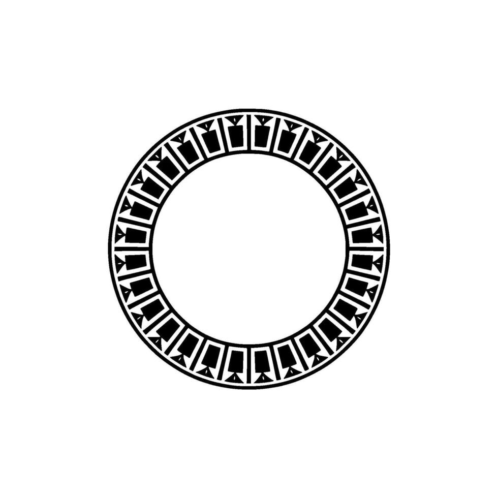 Geometric Portal, Minimalist Circle Motif, Ornament vector