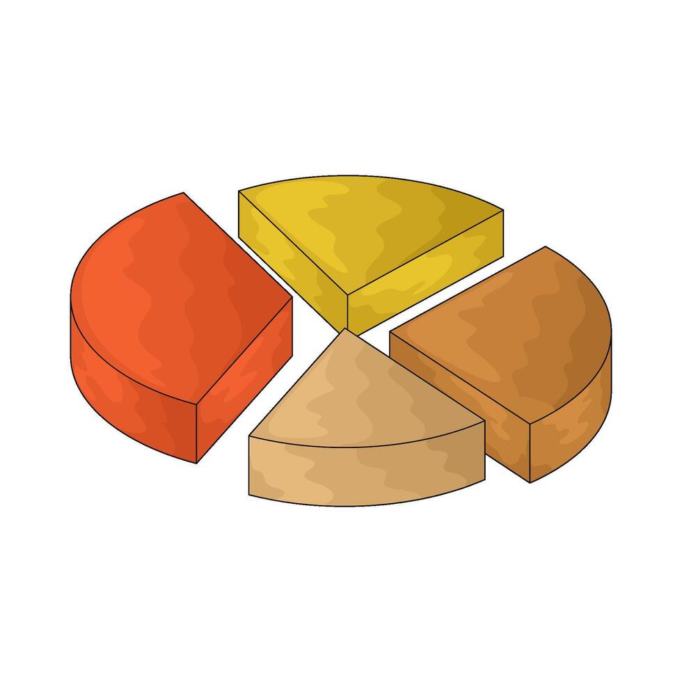 Tax Pie Chart vector