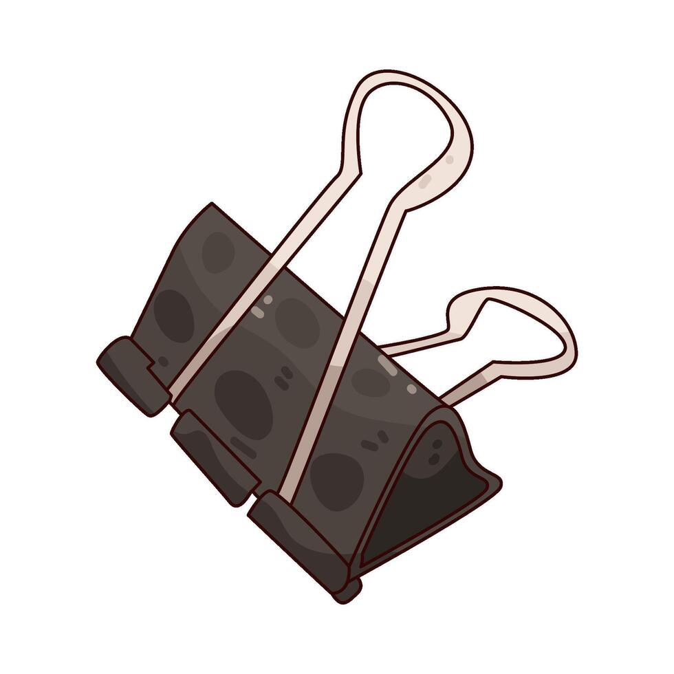 Illustration of Binder Clip vector