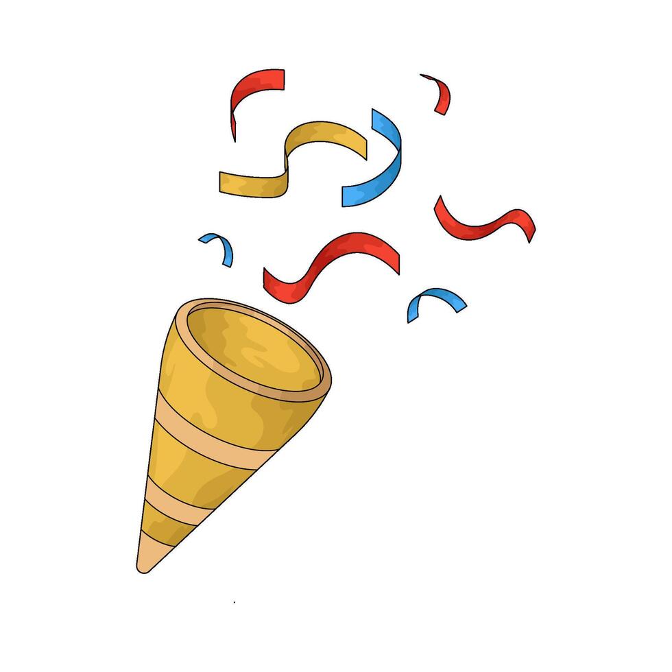 Illustration of Yellow Confetti vector