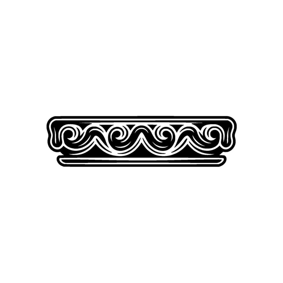 Intricate Wave Border, Elegant Ornamentation vector