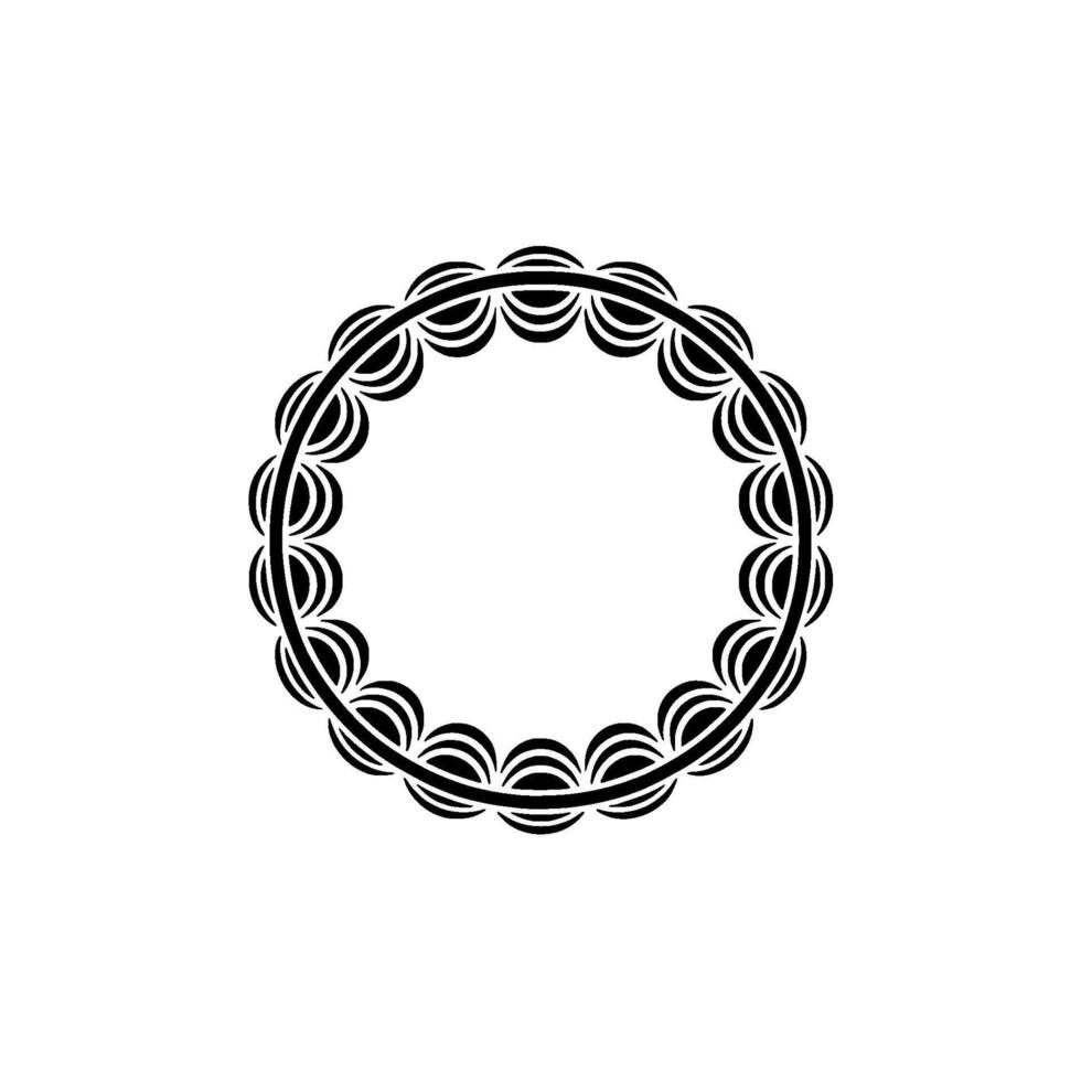 Intricate Circular Ornament, Elegant Border vector