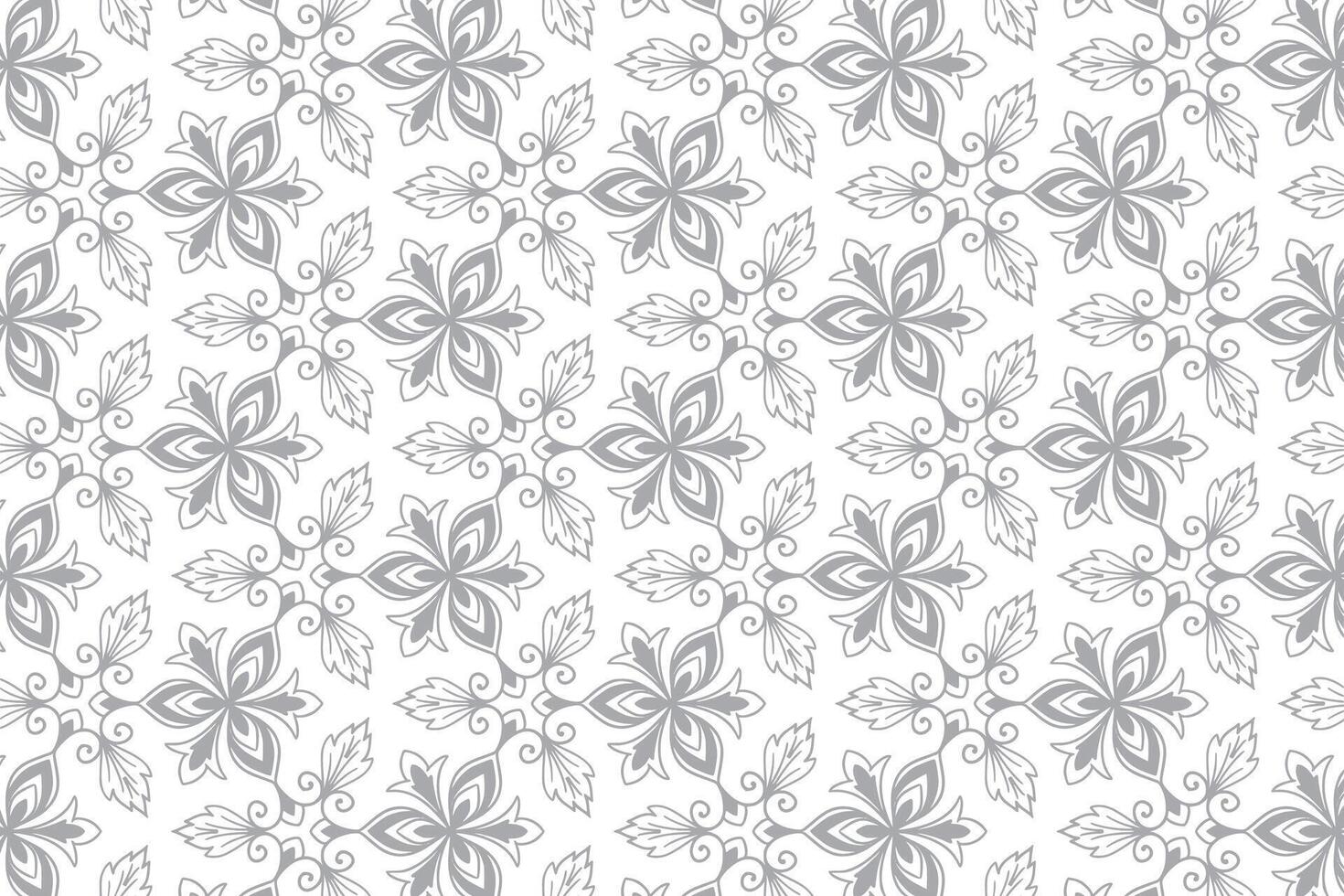 Ethnic floral seamless pattern design illustration vector