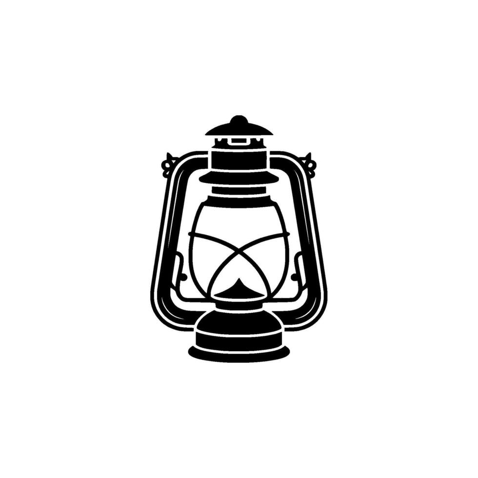 Vintage Lantern Silhouette, Timeless Warmth vector